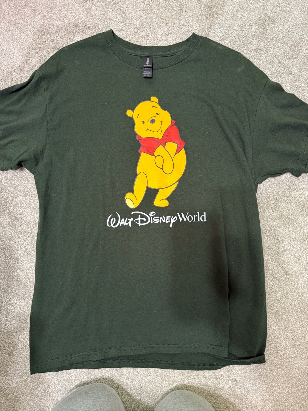 Disney Winnie the Pooh Green Graphic Tee